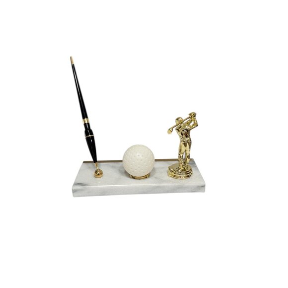Vintage Golf desk pen holder & Thermometer set - Picture 7 of 10